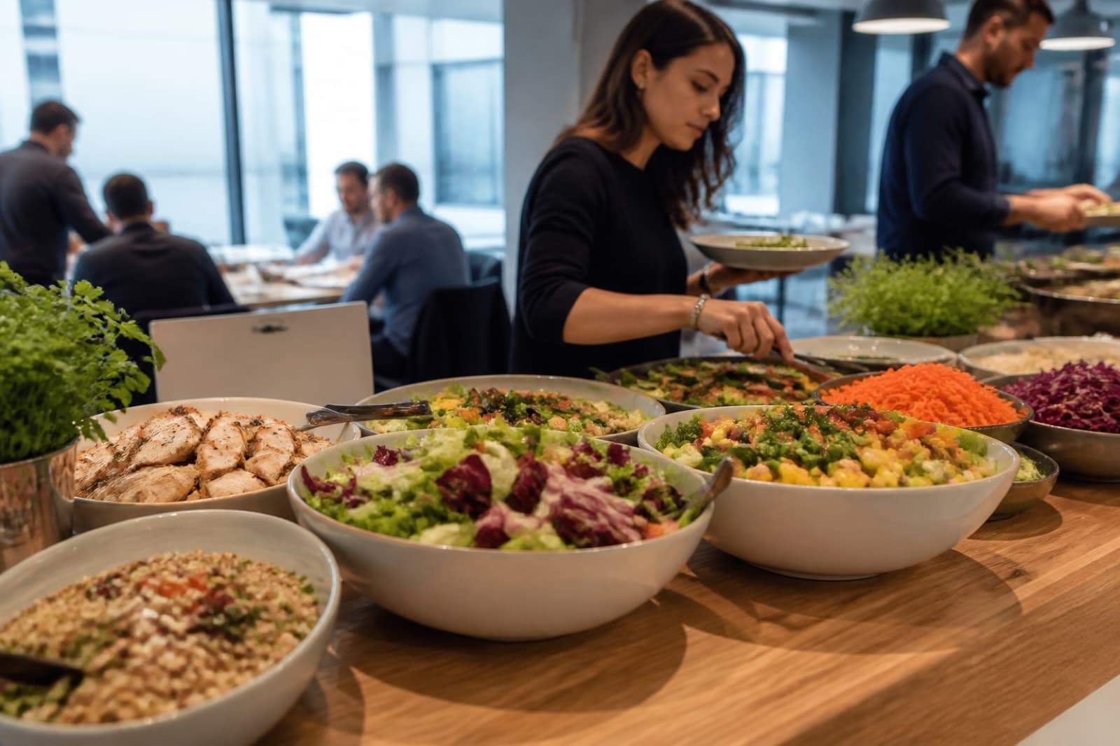Ofis ve Plaza Catering — Seçmeli menü, salata barı, günlük taze